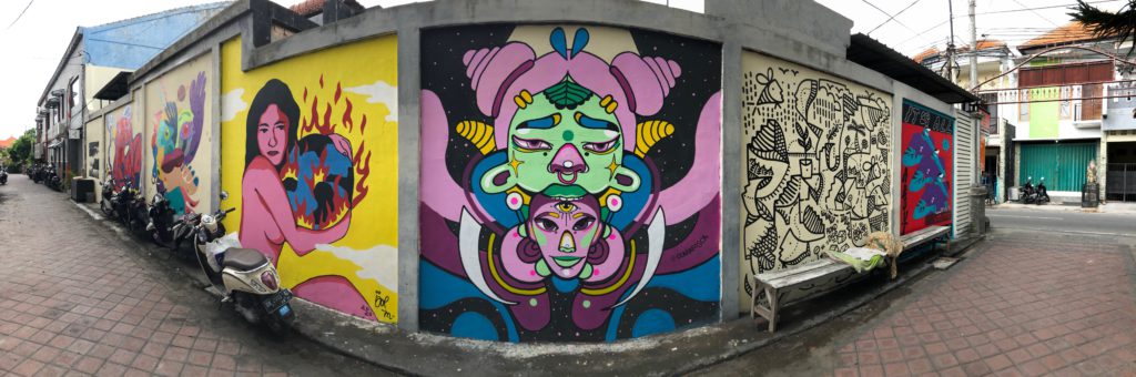 Alien, mural 2020, Bali